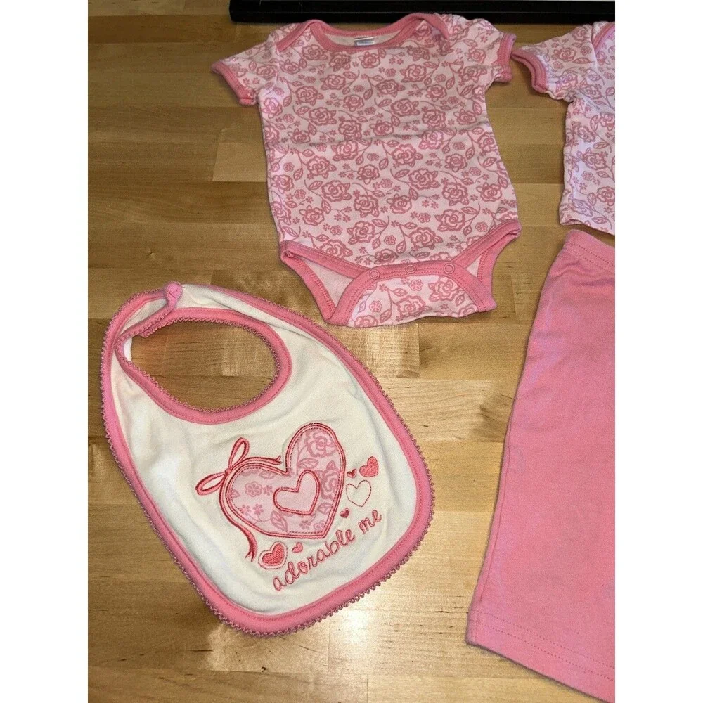 Baby Girl “Adorable Me” 4 Piece Outfit Size 3-6 Months
